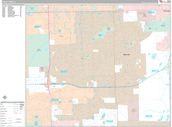 Tinley Park Wall Map Premium Style 2024